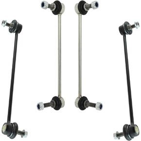 TRQ 4 Piece Suspension Kit Front & Rear Sway Bar End Links Compatible with Mini Cooper