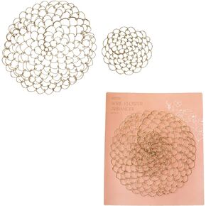 Rosy Rings Flower Vase Lid Arranger Metal Insert 5" & 10" Set of Two Floral Round Organizers for Arrangement Plant Floral Lid Organizer Flower Arrangement Plant Fixation Floral Holder Flower Insert