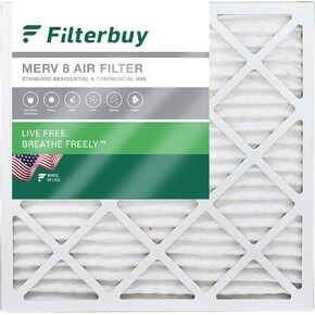 Filterbuy 12x12x1 Air Filter MERV 8 Dust Defense (1-Pack), Pleated HVAC AC Furnace Air Filters Replacement (Actual Size: 11.69 x 11.69 x 0.75 Inches)