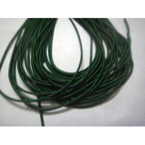 150 Inches French Metal Wire Gimp Coil Bullion Purl - Smooth Regular - 3.80 Meters - DESI HAWKER (Dark Green MATT)