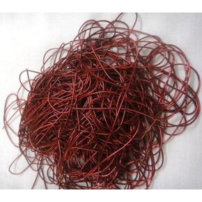150 بوصة من الأسلاك المعدنية الفرنسية Gimp Coil Bullion Purl - ناعم عادي - 3.80 متر - DESI HAWKER (أزرق داكن)