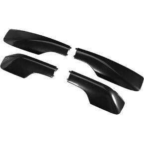 4pcs Car Roof Rack Side Rails End Cover Shell Cap Compatible for Toyota RAV4 2001-2005, Durable Plastic Black Cargo Rack Legs Protection