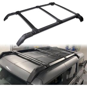 Cross Bars Roof Rack Rails, 5PCS Rooftop Rack Rail Crossbars Luggage Cargo Carrier Compatible with Ford Bronco 2/4 Door Hard Top 2021 2022 2023 (NOT for Raptor, 4 Door 2.7L Badlands) in Kuwait