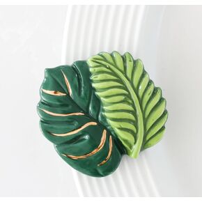 nora fleming best ferns forever (fern leaf) A278 - Hand-Painted Ceramic Holiday Décor - Spring Minis for the Home and Office