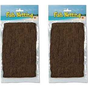 Beistle Brown Fish Netting 2 Piece, 4' x 12'