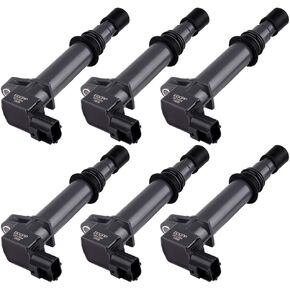 ECCPP Pack of 6 Ignition Coil Compatible for Jee-p Cherokee Liberty Dodg-e Dakota Nitro Ram 150 Mitsubishi Raider Replacement for3.7L V6 C1231 5C1114 UF-270 UF-297 UF-399