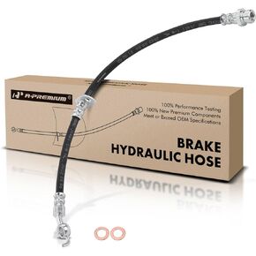 A-Premium Rear Driver Brake Hydraulic Hose Compatible with Mitsubishi Models - Eclipse 2006-2012, Galant 2004-2012 - Replace# 4650A257