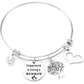 Mawmaw Gifts Bracelet for Women Future Mammaw Jewelry Promoted to Mamaw Bracelets Expecting Maw Maw Gift First Time New Mawmaw Bracelet