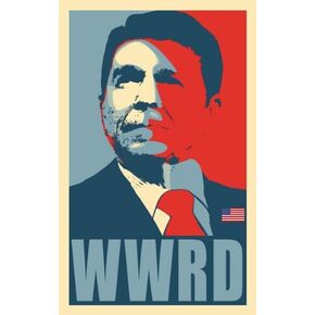 AV Funny Political Decals, WWRD Sticker, 40th President Vinyl, What Would Reagan Do Stickers for Car, Cooler, Laptop and Tumbler (3 x 5 inch)