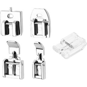The Lord of the Tools 5PCS Zipper Foot Invisible/Concealed/Wide/Narrow/Clear Invisible Domestic Sewing Machine Presser Foot Compatible with Brother Compatible with Singer