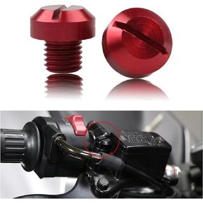 2 PCS Motorcycle Mirror Plugs, 0.3In Waterproof Metal Rearview Mirror Anti-rust Screw, Rearview Mirror Holder Compatible with Suzuki Honda Yamaha Kawasaki Motorcycle (Black)