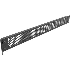 Jingchengmei 1U Hinged Perforated Blank Panel - Steel Rack Mount 1U Spacer Panel for 19-Inch Network Cabinet or Server Rack Enclosure Black