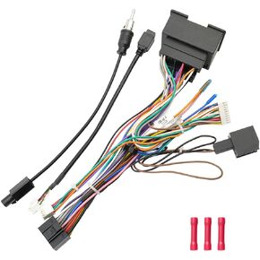 44Pin Radio Wiring Harness Kit Replacement for Chevrolet Malibu Trax Cruze Aveo Orlando, 16Pin ISO Android Stereo Connector with Facotry USB Adapter Antenna Cable