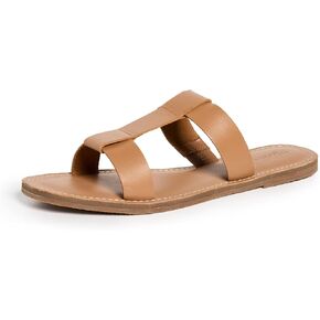 Madewell Women's Boardwalk Rhea T Strap Slides