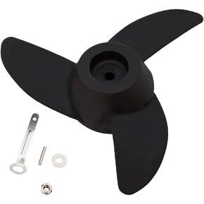 Propellers Electric Outboard Motor Prop for 55lb, 62lb, 86lb Trolling Motors Mount Accessories/Boat 3-Blades (Black)