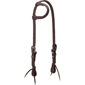 Weaver Leather unisex adult Working Tack Chevron Designer Hardware Sliding Ear Headstall, Chevron, Horse US