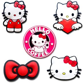 Cute Cats Shoe Charms for Croc Clog Slides Sandals, Anime Shoe Accessories for Kids Girls Party Favor