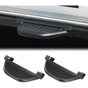 Bronco Running Boards for Ford Bronco 4 Door 2021 2022 2023, Heavy Duty Bronco Side Steps Off-Road Black Powder Coated Stainless Steel Nerf Bars