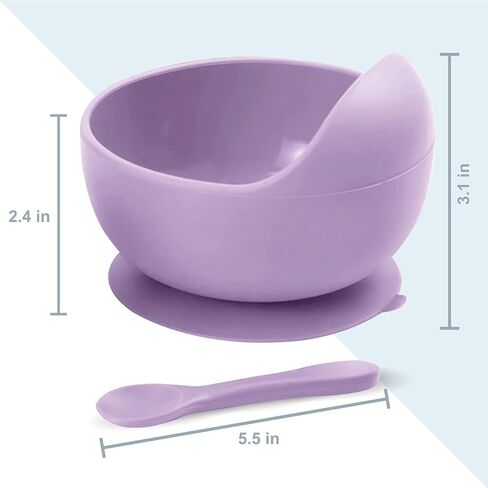 Baby Bowls With Suction BPA Free Suction Bowls For Toddlers Easy to Wash Suction Bowls For Baby And Silicone Baby Spoon Enjoyable Design Baby Suction Bowls First Food Baby Suction Plate Bowl in Saudi Arabia