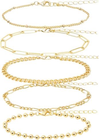 أساور كوموريبي الذهبية للنساء مجوهرات أساور فضية أنيقة أساور كومة إكسسوارات ذهبية للنساء in Kuwait