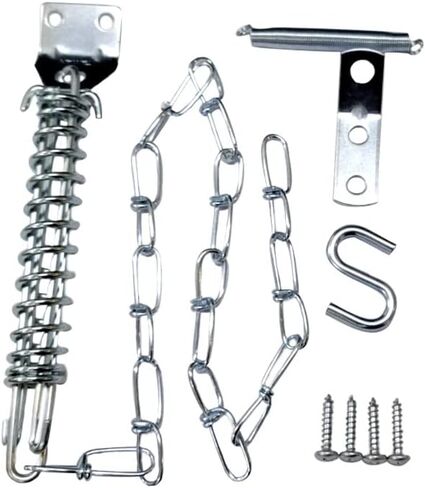 QCAA Storm Door Crash, Heavy Duty, 4.95x8.5x1.0 Inch, Black, 1 Pack, Made in Taiwan in Kuwait