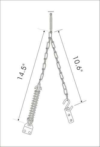 QCAA Storm Door Crash, Heavy Duty, 4.95x8.5x1.0 Inch, Black, 1 Pack, Made in Taiwan in Kuwait