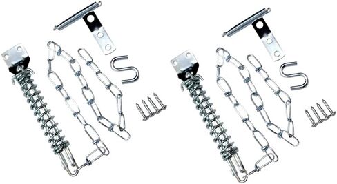 QCAA Storm Door Crash, Heavy Duty, 4.95x8.5x1.0 Inch, Black, 1 Pack, Made in Taiwan in Kuwait