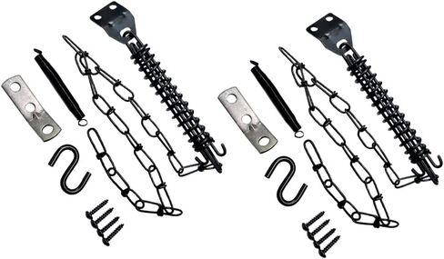 QCAA Storm Door Crash, Heavy Duty, 4.95x8.5x1.0 Inch, Black, 1 Pack, Made in Taiwan in Kuwait