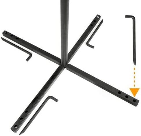 تتميز شواية التخييم BuzzyGrill بشبكة من الفولاذ المقاوم للصدأ وتتضمن خطافًا لتجهيزات المطابخ من الحديد الزهر in Kuwait