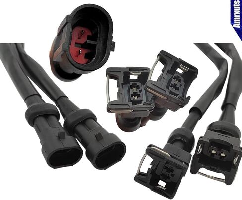 Amrxuts 0280156208 2PCS Fuel Injector and Pigtail Harness for 2005-2009 Ranger 700, 2010 Ranger 800, 2008-2010 RZR 800, 2004-2008 Sportsman 700 EFI, 2005-2014 Sportsman 800 1202863 1253558 in Saudi Arabia