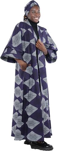 Long Kimono For Women African Print Kimonos Dusters Cardigan Dress Boho Kaftan Formal Dresses Afrocentric Attire Wear in Saudi Arabia