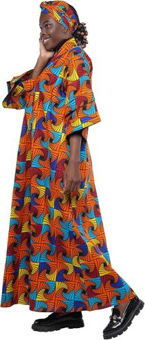 Long Kimono For Women African Print Kimonos Dusters Cardigan Dress Boho Kaftan Formal Dresses Afrocentric Attire Wear in Saudi Arabia