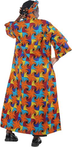 Long Kimono For Women African Print Kimonos Dusters Cardigan Dress Boho Kaftan Formal Dresses Afrocentric Attire Wear in Saudi Arabia