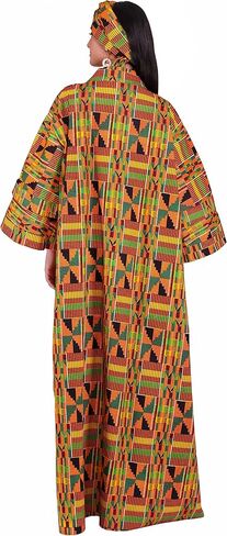 Long Kimono For Women African Print Kimonos Dusters Cardigan Dress Boho Kaftan Formal Dresses Afrocentric Attire Wear in Kuwait