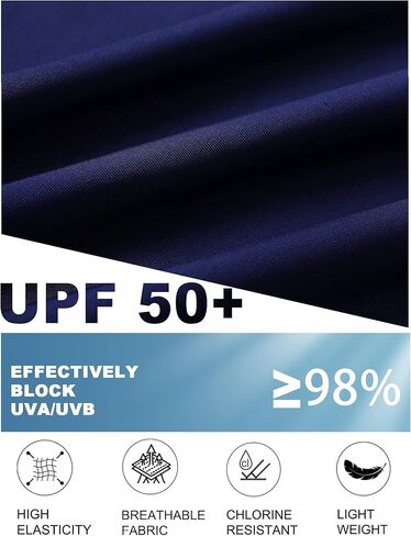 Tournesol Women's Two Piece Rash Guard Short Sleeve Swim Shirts UPF 50+ Built in Bra Swimsuit with Boyshorts with Pockets in Kuwait