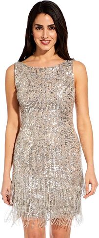 Adrianna Papell Women's Beaded Short Dress in Saudi Arabia