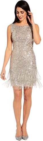 Adrianna Papell Women's Beaded Short Dress in Saudi Arabia
