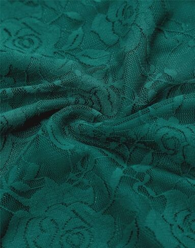 فستان BeryLove النسائي ذو الدانتيل الزهري القصير لوصيفة العروس بأكمام قصيرة وحفلات الزفاف الرسمية in Kuwait