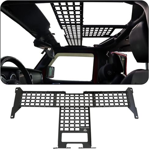 Molle Panel Roof Rack Fit Jeep Wrangler JL JLU JT Gladiator 2018-2023 Easy Installation in Saudi Arabia