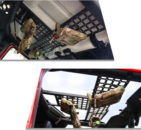 Molle Panel Roof Rack Fit Jeep Wrangler JL JLU JT Gladiator 2018-2023 Easy Installation in Saudi Arabia