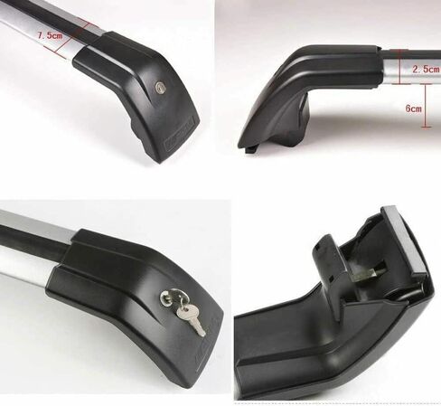 رفوف السقف قضبان متقاطعة لسيارة Lexus NX Nx200 Nx200T Nx300H Nx300 حامل السقف حامل الأمتعة العلوي قابل للقفل 2015 2016 2017 (فضي) in Kuwait