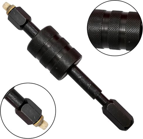 Diesel Fuel Injector Remover Injectors Puller Tool Replacement for Bosch, Lucas Injectors with M8/M12/M14 Thread Adapter, 1.3-pound Shop Hammer Weight and A Red Box in Saudi Arabia