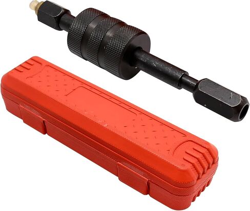Diesel Fuel Injector Remover Injectors Puller Tool Replacement for Bosch, Lucas Injectors with M8/M12/M14 Thread Adapter, 1.3-pound Shop Hammer Weight and A Red Box in Saudi Arabia