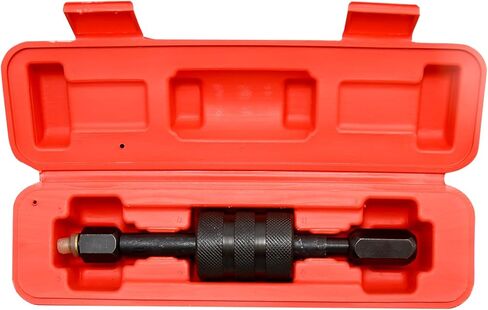 Diesel Fuel Injector Remover Injectors Puller Tool Replacement for Bosch, Lucas Injectors with M8/M12/M14 Thread Adapter, 1.3-pound Shop Hammer Weight and A Red Box in Saudi Arabia