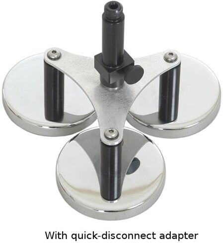 حامل مغناطيسي ثلاثي AdirPro - نظام تركيب مغناطيسي عالي التحمل مع خيط ذكر 5/8 × 11 يستخدم لربط أقطاب المنشور وهوائيات GPS/GNSS بأي أسطح معدنية - رائع لمسح خطوط الأنابيب in Kuwait