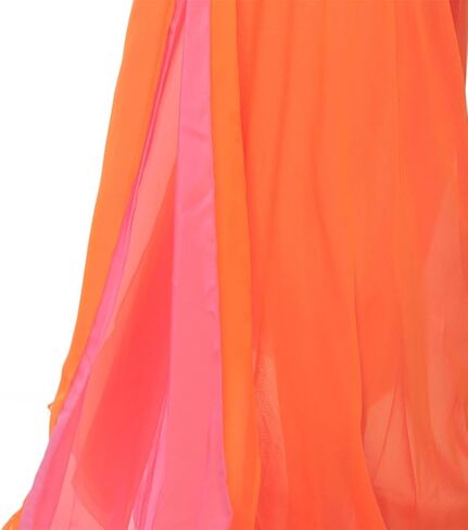 ROYAL SMEELA Women's Chiffon Skirt Belly Dance Costume for Women Dancing Dress High Split Two Color Skirts in Saudi Arabia