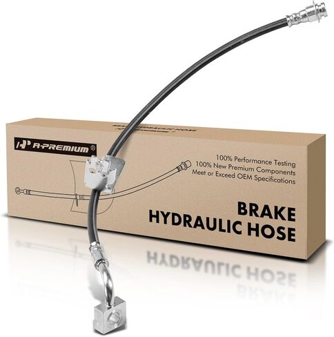 A-Premium Rear Driver Brake Hydraulic Hose Compatible with Select Chrysler and Dodge Models - Sebring 2001-2006, Stratus 2001-2006, with Rear Disc Brakes - Replace# 4879283AA in Kuwait