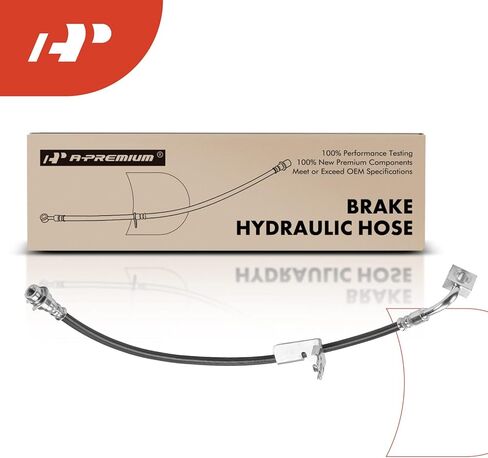 A-Premium Rear Driver Brake Hydraulic Hose Compatible with Select Chrysler and Dodge Models - Sebring 2001-2006, Stratus 2001-2006, with Rear Disc Brakes - Replace# 4879283AA in Kuwait