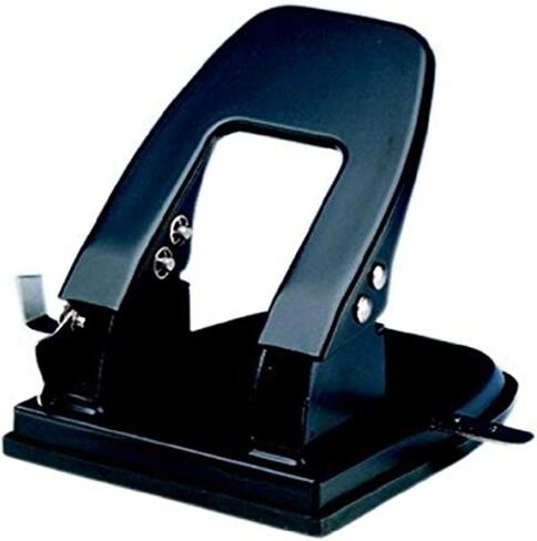 Charles Leonard 2 Hole Paper Punch, 3-1/8in Centers, 30 Sheet Capacity, Black, (90228) in Saudi Arabia
