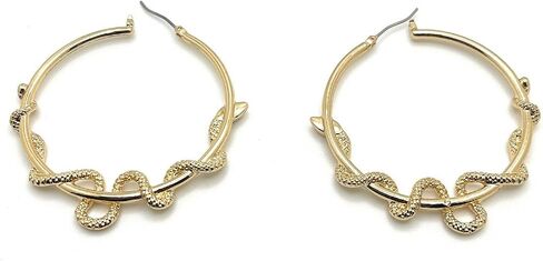 Betsey Johnson Snake Hoop Earrings in Saudi Arabia